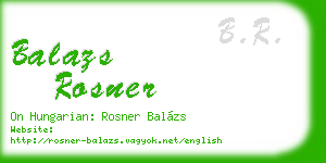 balazs rosner business card